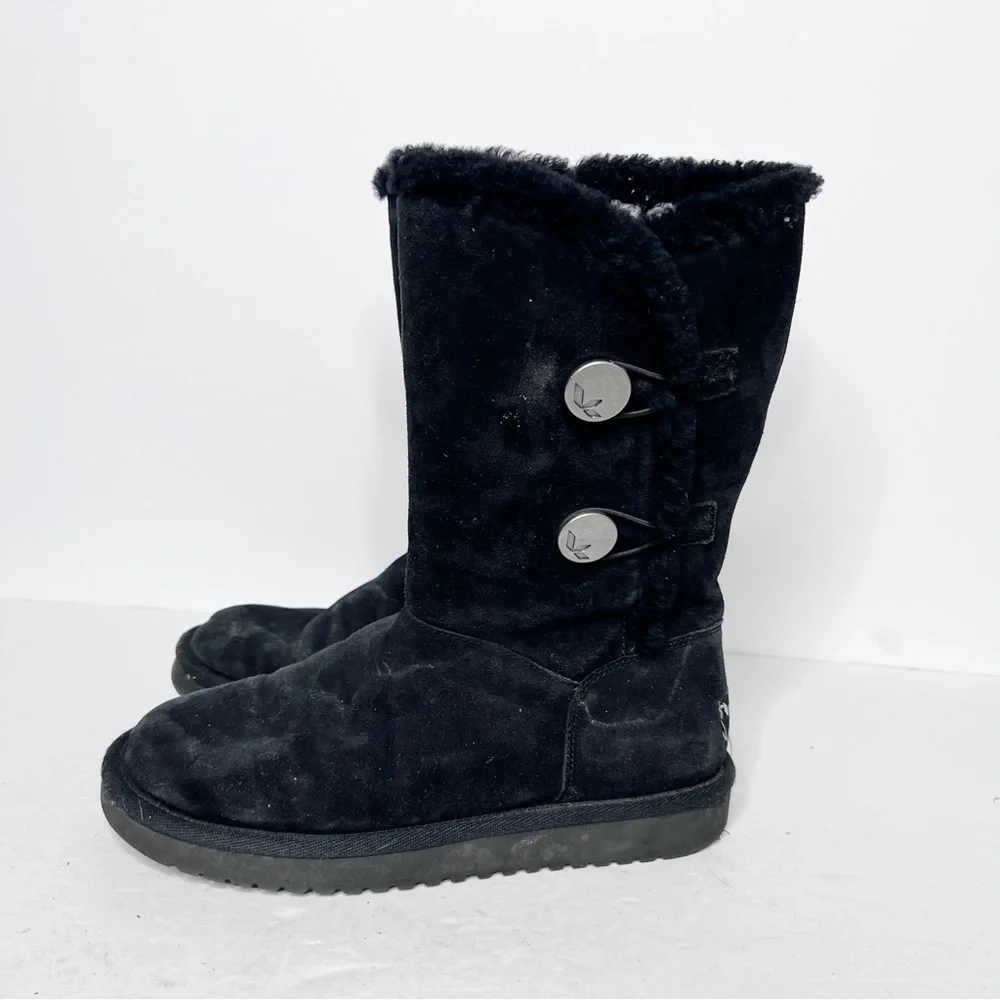 Koolaburra by Ugg Black Suede Winter Snow-boots Winter Size 7 Women’s